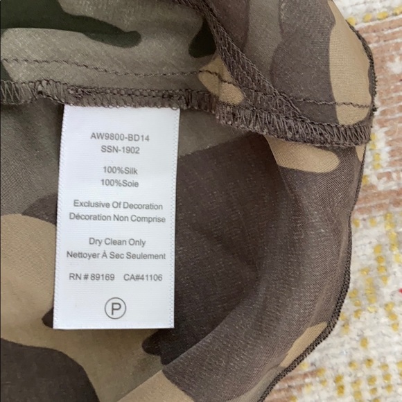 ATM Anthony Thomas Melillo Silk Camo Skirt M - Picture 6 of 10